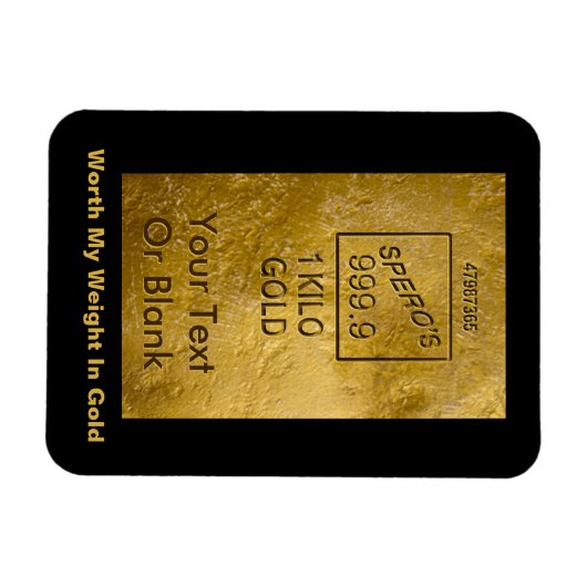 Mein Gewicht in Gold Magnet (Horizontal)