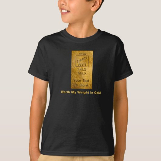 Mein Gewicht in Gold T-Shirt (Vorderseite)