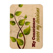 "Mein Gewissen" Motivation Affirmation Flexibel Magnet (Vertikal)