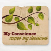 "Mein Gewissen" Motivation Affirmation Mousepad (Vorne)