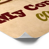 "Mein Gewissen" Motivation Affirmation Poster (Ecke)