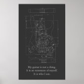 Mein Gitarrenposter Poster (Vorne)