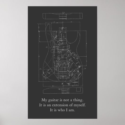 Mein Gitarrenposter Poster (Vorne)