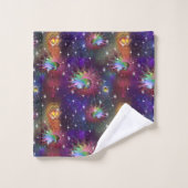 Mein glamouröses Funky Disco-Muster Badhandtuch Set (Waschlappen)