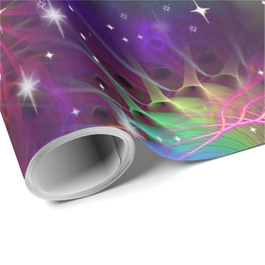 Mein glamouröses Funky Disco-Muster Geschenkpapier (Rolleneckpunkt)