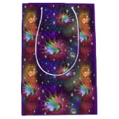 Mein glamouröses Funky Disco-Muster Mittlere Geschenktüte (Vorderseite)