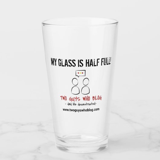 Mein Glas ist halb Vollbierglas (Vorderseite)