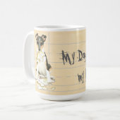 Mein glatter Collie aß meine Hausaufgaben Kaffeetasse (Vorderseite Links)