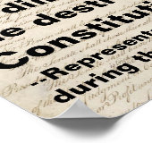 Mein Glaube an die Verfassung ist der ganze Protes Poster (Ecke)