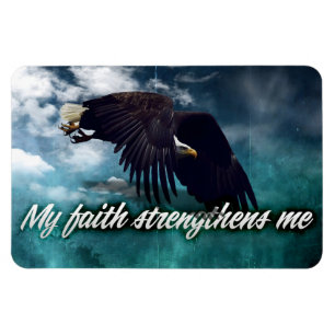 "Mein Glaube stärkt mich" Motivation Affirmation Magnet