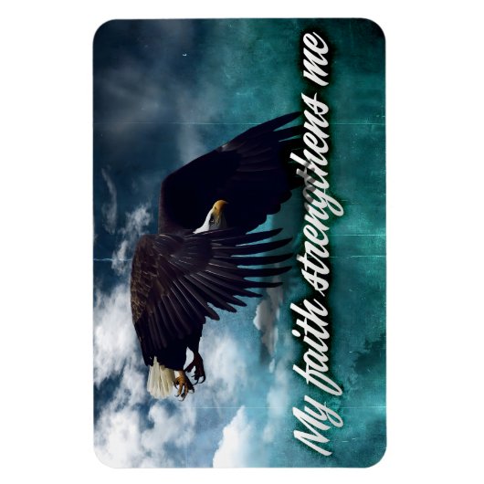 "Mein Glaube stärkt mich" Motivation Affirmation Magnet (Vertikal)