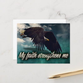 "Mein Glaube stärkt mich" Motivation Affirmation Postkarte