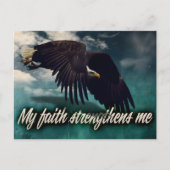 "Mein Glaube stärkt mich" Motivation Affirmation Postkarte (Vorderseite)