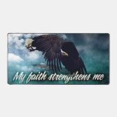 "Mein Glaube stärkt mich" Motivation Affirmation Schreibtischunterlage (Vorderseite)