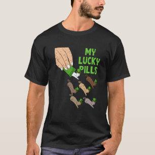 Mein Glück Pills Cat St Patricks Day Irish Kitten T-Shirt