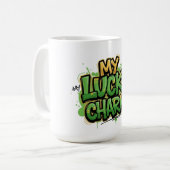 Mein glücklicher Charm St. Patrick's Day Kaffeetasse (Vorderseite Links)