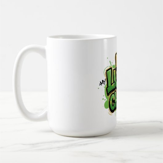 Mein glücklicher Charm St. Patrick's Day Kaffeetasse (Links)