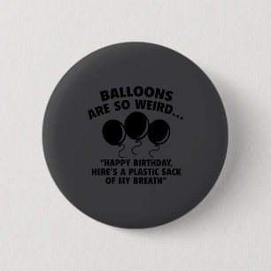 Mein glücklicher Geburtstag Plastiksack Atem Button