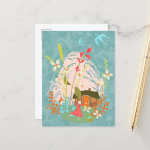 Mein glücklicher Ort Ankündigungspostkarte