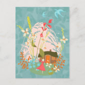 Mein glücklicher Ort Ankündigungspostkarte (Vorderseite)