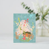 Mein glücklicher Ort Ankündigungspostkarte (Stehend Vorderseite)