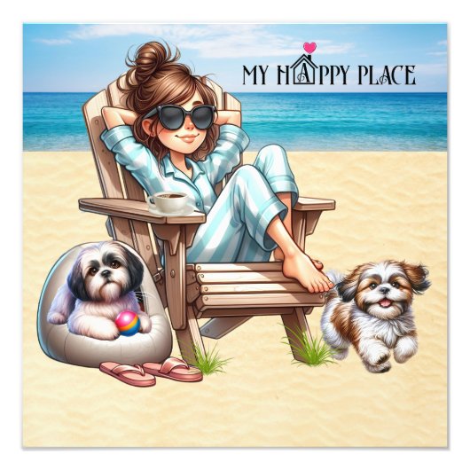 MEIN GLÜCKLICHER ORT FOTO DRUCKEN (Vorne)