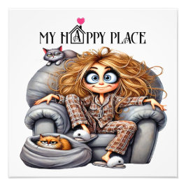 MEIN GLÜCKLICHER ORT FOTODRUCK