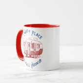 Mein glücklicher Ort hat eine Kaffee-Tasse Tasse (Vorderseite Links)