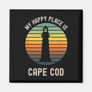 Mein glücklicher Ort ist Cape Cod Machusetts Stran Magnet
