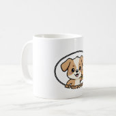 Mein glücklicher Ort Kaffeetasse (Vorderseite Links)