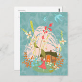 Mein glücklicher Ort Postkarte (Vorne/Hinten)