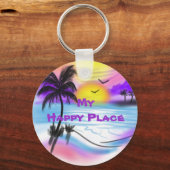 Mein glücklicher Ort Schlüsselanhänger (Vorderseite)