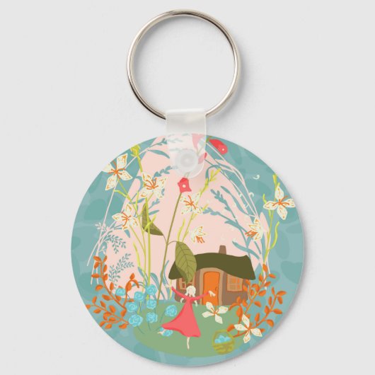 Mein glücklicher Ort Schlüsselanhänger (Vorderseite)