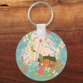 Mein glücklicher Ort Schlüsselanhänger (Vorderseite)