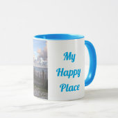 Mein glücklicher Ort SGI Blue Handle Tasse (VorderseiteRechts)
