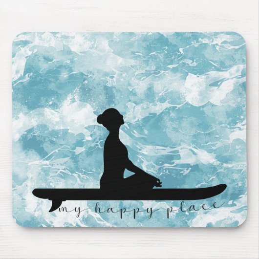 Mein glücklicher Ort Yoga Mousepad (Vorne)
