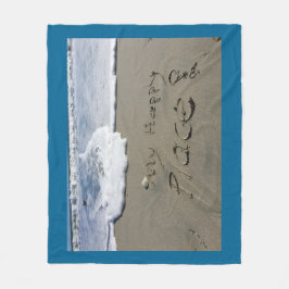 Mein glücklicher Platz Fleecedecke