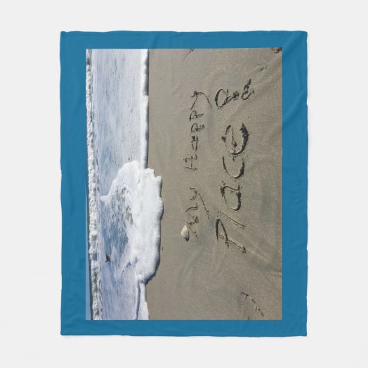 Mein glücklicher Platz Fleecedecke (Vorderseite)