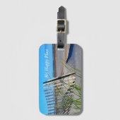 Mein glücklicher Platz Gepäckanhänger (Vorderseite Vertikal)