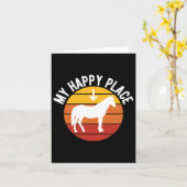 Mein glücklicher Platz Pferd Lover1 Karte (Gelbe Blume)