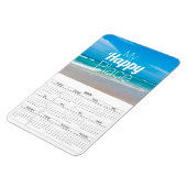 Mein glücklicher Platz Türkis Sandy Beach Magnet (Linke Seite)