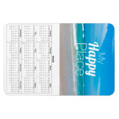 Mein glücklicher Platz Türkis Sandy Beach Magnet (Horizontal)