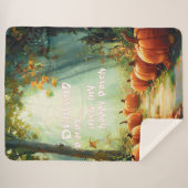 Mein glücklicher Pumpkin Patch Large Sherpadecke (Vorderseite (Horizontal))