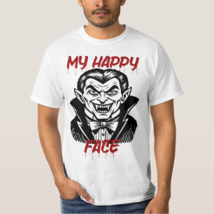 Mein glückliches Gesicht, lustiges VampirHalloween T-Shirt