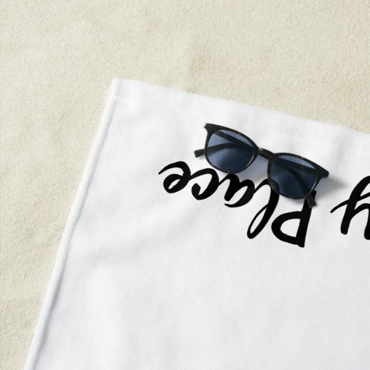 Mein glückliches Platz-Badetuch Strandtuch (Beispiel)