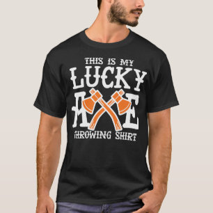 Mein Glücks-Axt-Wurf-Shirt Vintage-Beil-Werfer T-Shirt