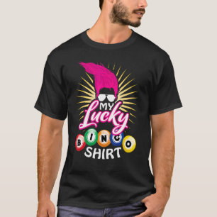 Mein Glücks-Bingo Rosa Troll Haar Glücksspiel Bing T-Shirt