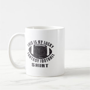 Mein Glücks-Fantasy-Football-Shirt Vintage-Footbal Kaffeetasse