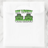 Mein Glücksbringer Runder Aufkleber (Tasche)