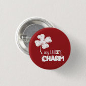 Mein Glücksspiel-Charm-Kleeblatt-Button-Button Button (Vorne & Hinten)